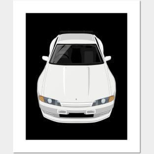 Skyline GTR V Spec R32 Body Kit - White Posters and Art